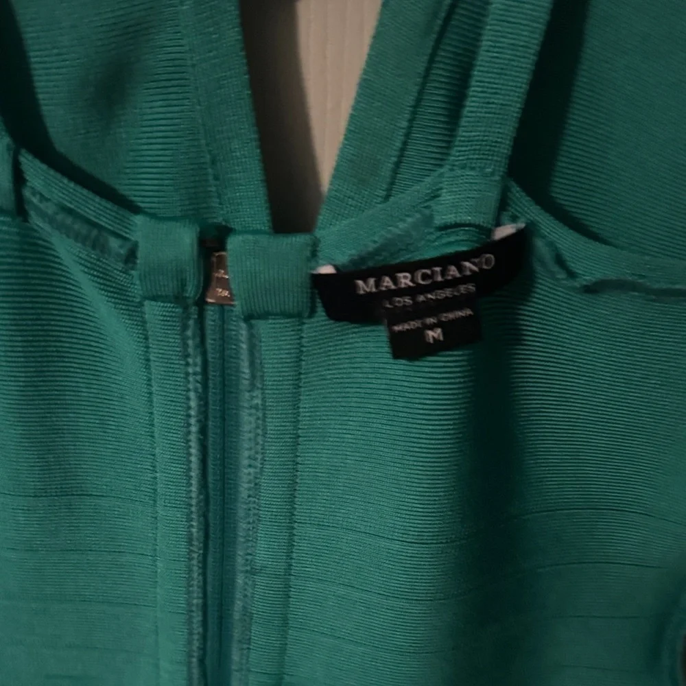 Green Marciano Bandage Bodycon Dress - Picture 3 of 3